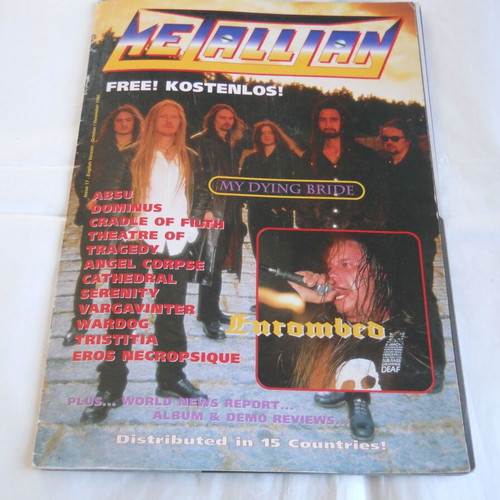 Metalian French magazine in English October/November 1996 used