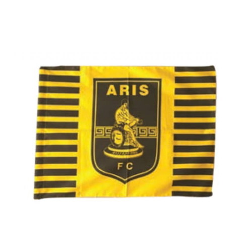 Aris Yellow-Black Flag 70x100cm new, Italian polyester