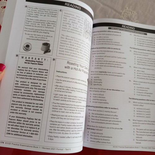 Practice Examinations for the Michigan ECPE Book 1 used