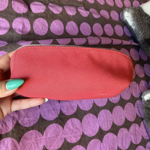 Dior toiletry bag like new, red