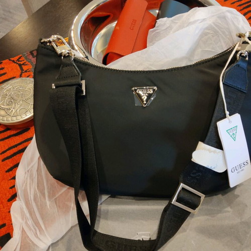 Guess Eco Gemma crossbody shoulder bag new, black