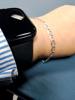 Ασημένια ιταλική αλυσίδα 925 σαν καινούργιο, κατάλληλη για ανδρικό και γυναικείο χέρι