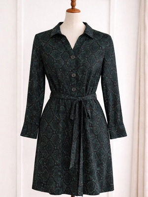 Zara TRF Collection dress new, size M, snake print
