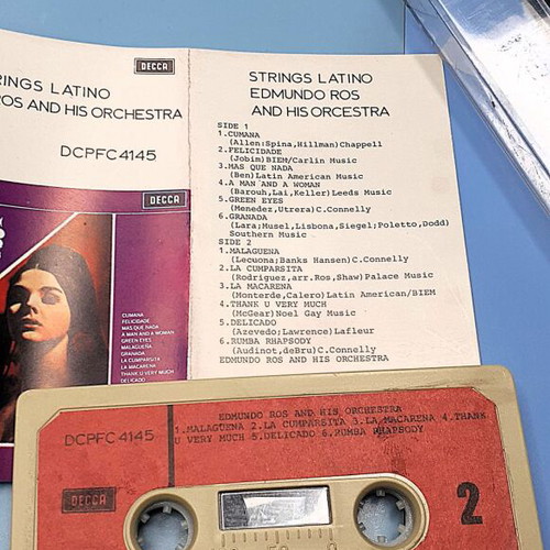 Edmundo Ros and His Orchestra Strings Latino cassette tape used