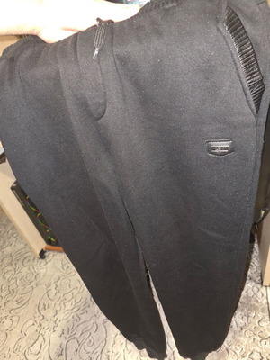 Men's tracksuit used, black, size L