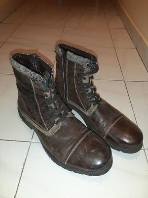 Μπότες Migato ανδρικές καφέ δερμάτινες μεταχειρισμένες μέγεθος 45