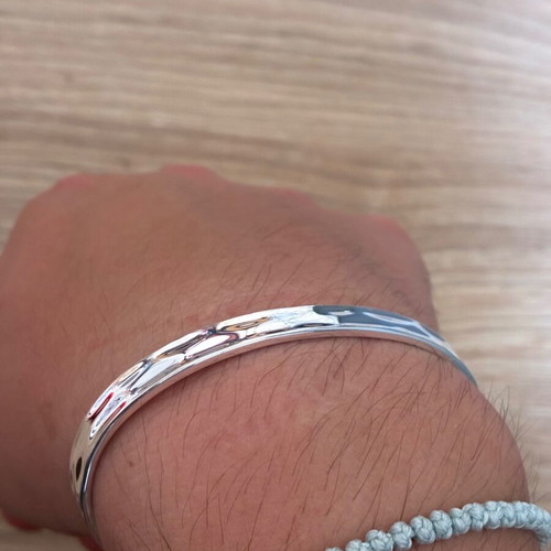 VACIER Exclusive Unisize Cuff bracelet, 925 sterling silver