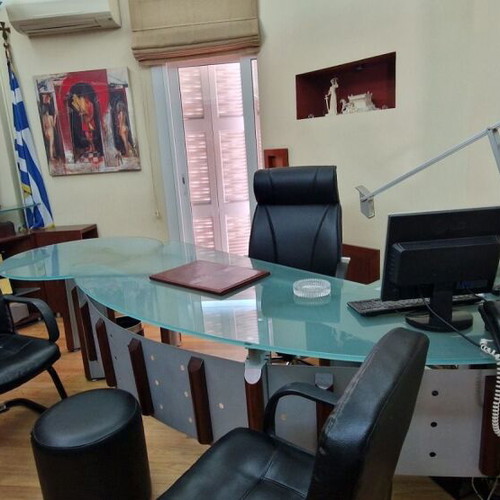 Office equipment used, 25 bookshelves and 11 desks