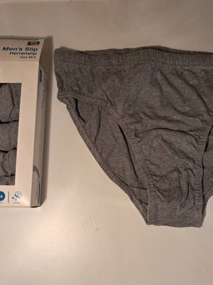 Aro men's briefs pack of 5, size M, grey, new