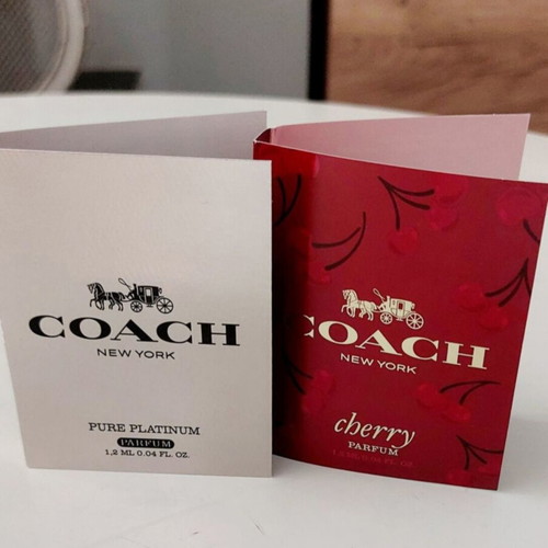 Coach premium perfume samples set of 2, new