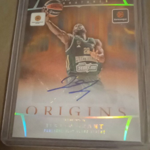 Jerian Grant Panini Euroleague Origins Elevation Signatures card