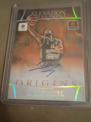 Jerian Grant Panini Euroleague Origins Elevation Signatures card