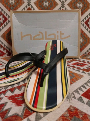 Habit flip flops new, size 36, black