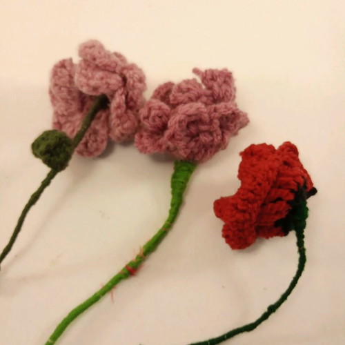 Handmade crochet flowers made to order, decorative