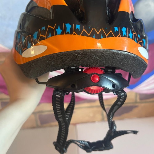 Cytec Yangsta kids bike helmet, size S, black and orange