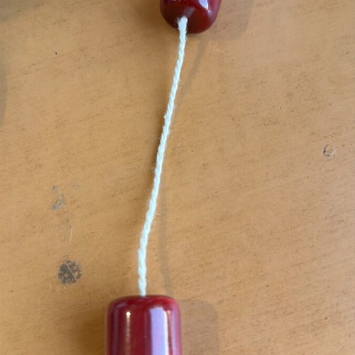 Vintage begleri handmade, burgundy color
