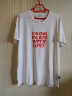 Ami men's t-shirt white like new, size L/XL