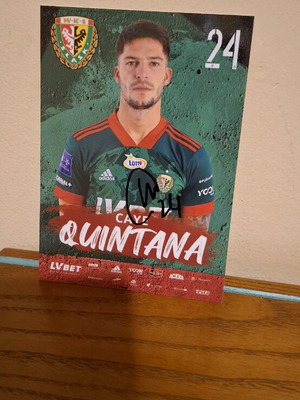 Χειρόγραφο αυτόγραφο Caye Quintana