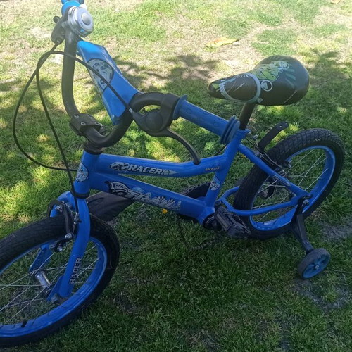 Children's bicycle used, blue