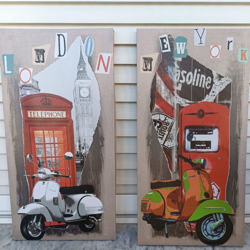 Paintings like new, suitable for teen or youth room decoration