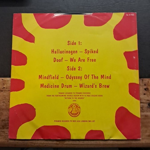 Vinyl record used with slightly faded cover
