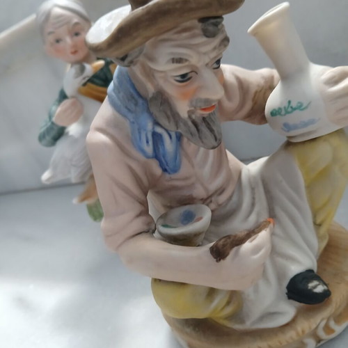 Vintage decorative figurines set of 2, 1960-1970