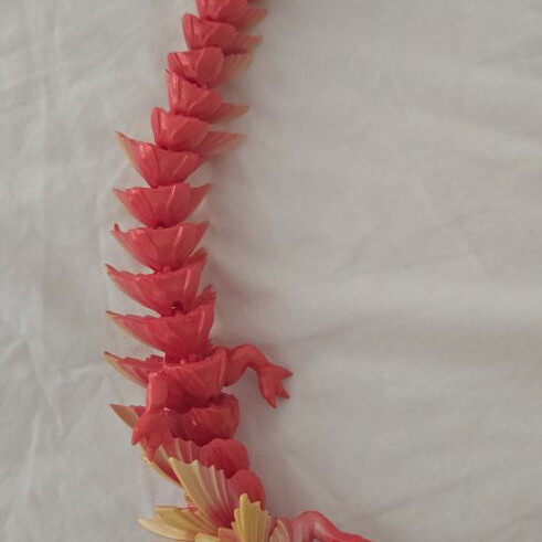 Dragon figure like new, red and yellow