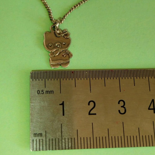 Silver Hello Kitty 925 children's necklace like new with 39 cm chain
