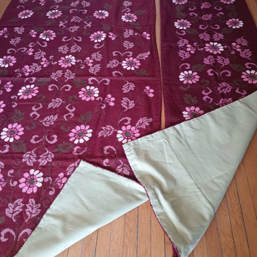 Handmade cross-stitch rug set like new, 3 pieces