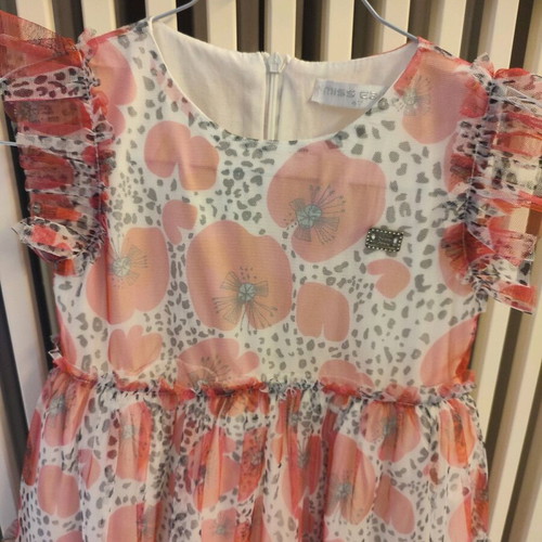 Miss Ebita dress for 4 years like new, white and red