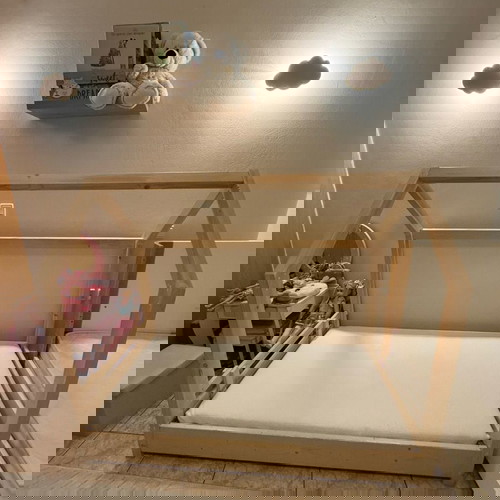 Κρεβάτι Montessori 140x70 με μεταχειρισμένο στρώμα Cocomat Skiouros και κάλυμμα