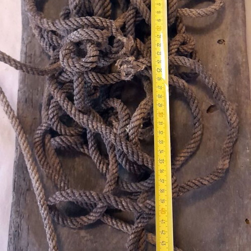 Vintage Handmade Wooden Swing 58x28cm Used, Rustic Decor