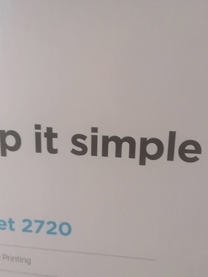 HP Deskjet 2720 printer like new