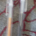 Set of 2 pens, black and yellow, glitter