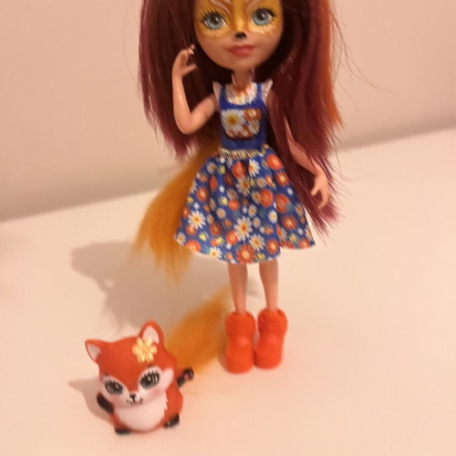 Enchantimals Mattel Felicity Fox & Flick doll used