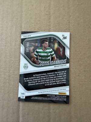 2025-26 Panini FIFA Prizm Rookie Fotis Ioannidis card like new