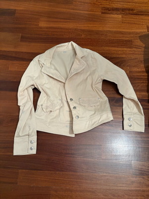 Women's Beige Jacket like new with Embroidery and Strass