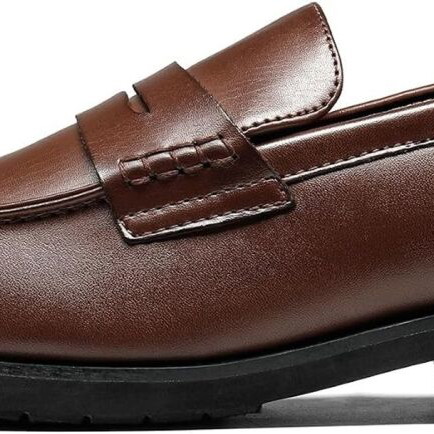 Bruno Marc men's loafers vegan leather size 46 brown
