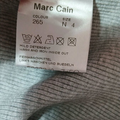 Marc Cain women's cardigan like new, gray and red, size M