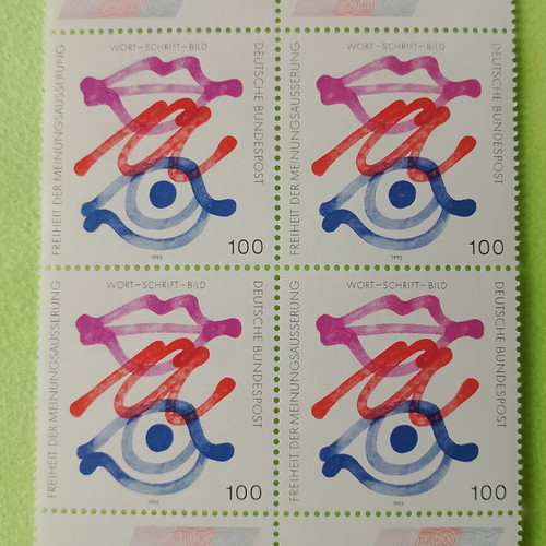 German stamps mint condition, 1995 first day cover Bonn, sealed set