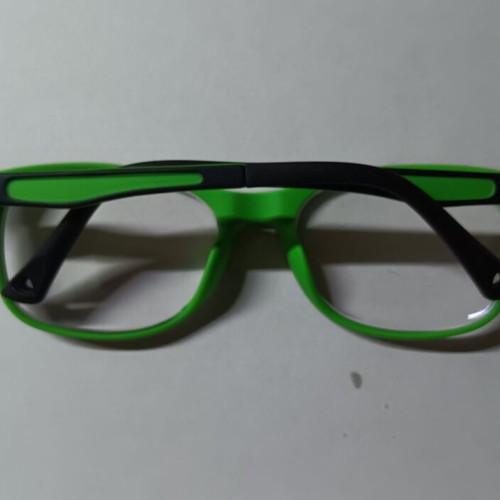Invu Kids Glasses Used With Case Black Green