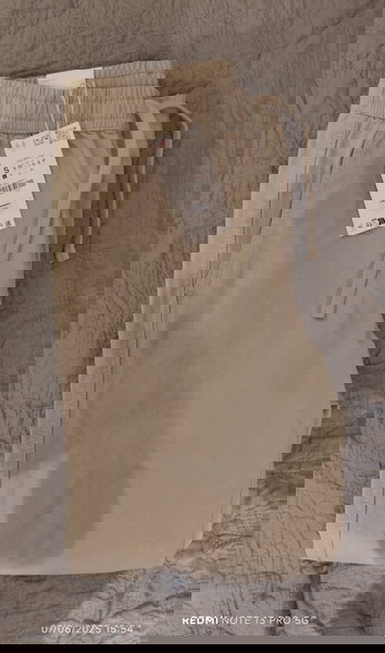 ZARA Ανδρικό Παντελόνι Jogger  – Χρώμα της Άμμου