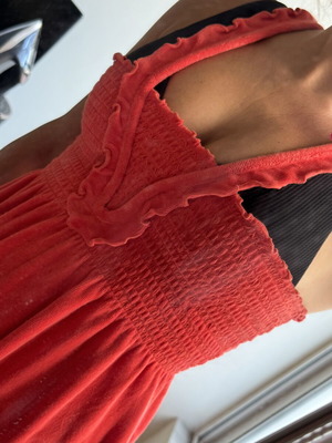 Juicy Couture Toweling Dress, size M, orangered