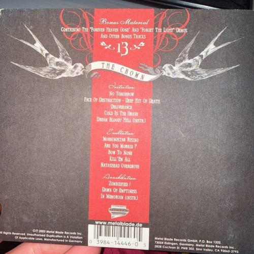 The Crown The Return of the Crown – Possessed 13 Deluxe Edition double CD like new