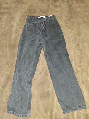 Γκρι τζιν παντελόνι Bershka vintage washed straight fit σαν καινούργιο