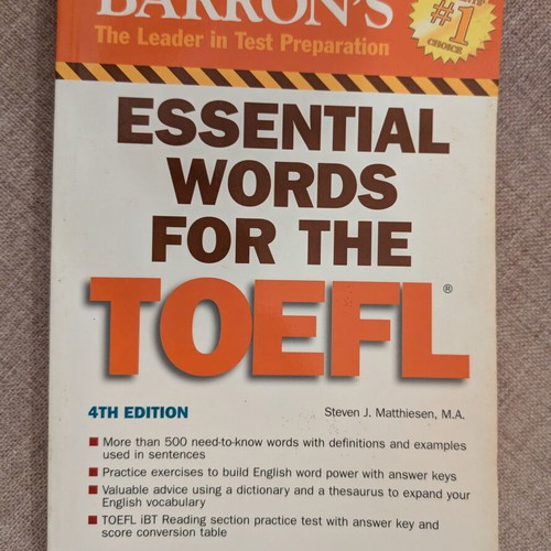 Barron's Essential Words for the TOEFL like new