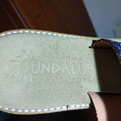 Sundali Antiparos women's leather sandals new, size 39, multicolor