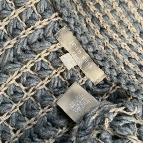 Joan Vass Studio women's gray cardigan like new, size S