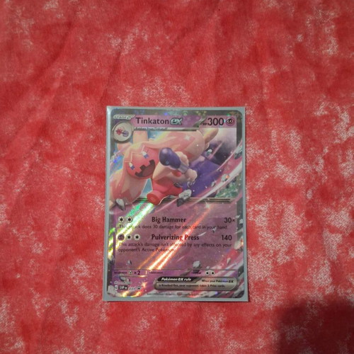 Pokemon Ex Battle Deck Tinkaton Ex battle like new with deck box and sleeves