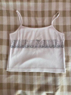 White crop top like new, summer casual wear